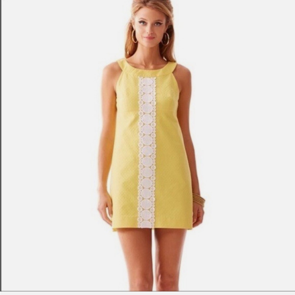 Lilly Pulitzer‎ Jacqueline Lace Trim Shift Dress 00